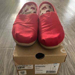 TOMS- Classic red canvas